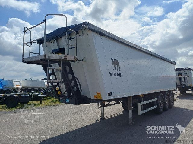 Tipper semitrailer Wielton Kipper Alukastenmulde 51m³