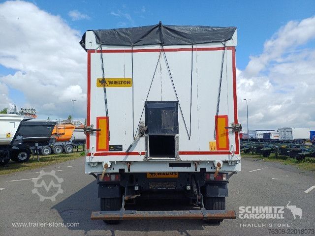 Tipper semitrailer Wielton Kipper Alukastenmulde 51m³