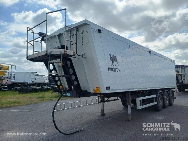 Tipper semitrailer Wielton Kipper Alukastenmulde 51m³