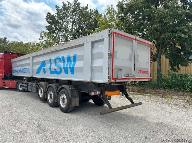 Tipper semitrailer REISCH RHKS-3-SG13 Kippmulde 50m3 Schrottmulde Abbruch