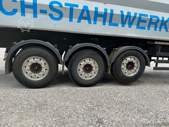 Tipper semitrailer REISCH RHKS-3-SG13 Kippmulde 50m3 Schrottmulde Abbruch