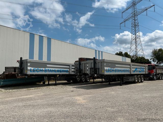 Tipper semitrailer REISCH RHKS-3-SG13 Kippmulde 50m3 Schrottmulde Abbruch