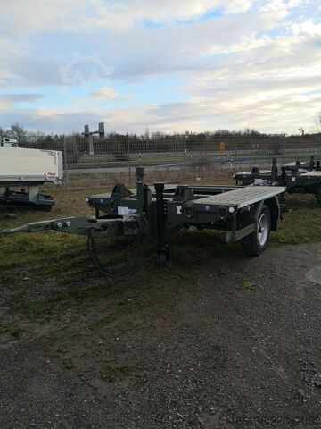 Chassis trailer Fliegl 1-Achs Container Anhänger EPS 38