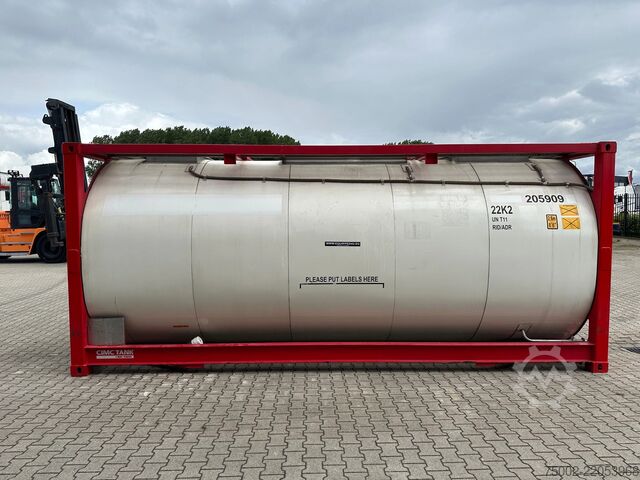 Tank container CIMC 20FT ISO / 25.060L / 1-COMP / 3 BAFFLES / UN PO...