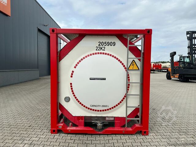 Tank container CIMC 20FT ISO / 25.060L / 1-COMP / 3 BAFFLES / UN PO...
