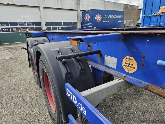 Container transport KRONE F.ATL 20-BPW DRUM-STEEL SPRINGS.