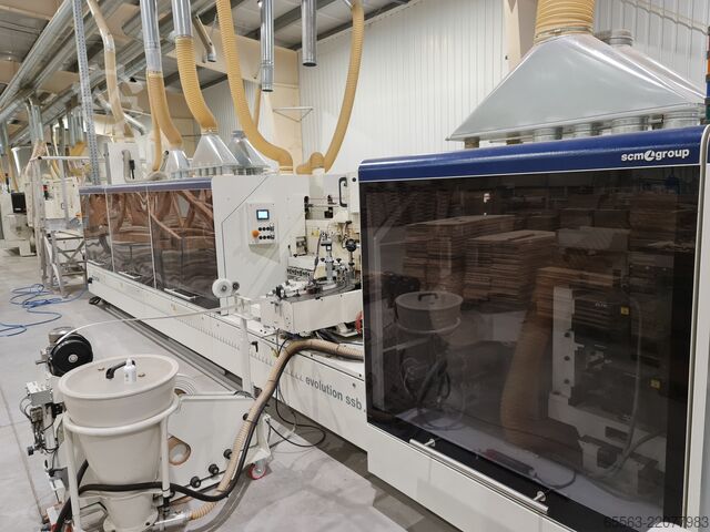 Double-sided formating and edgebanding SCM Group spa - STEFANI EVOLUTION SSB