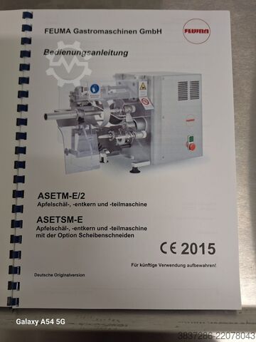 Apple processing machine FEUMA Gastromaschinen GmbH ASETSM-E/2