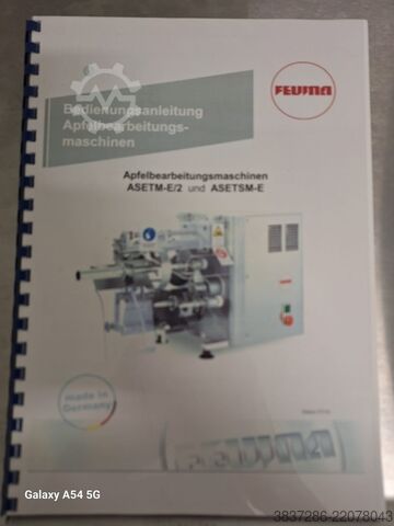 Apple processing machine FEUMA Gastromaschinen GmbH ASETSM-E/2