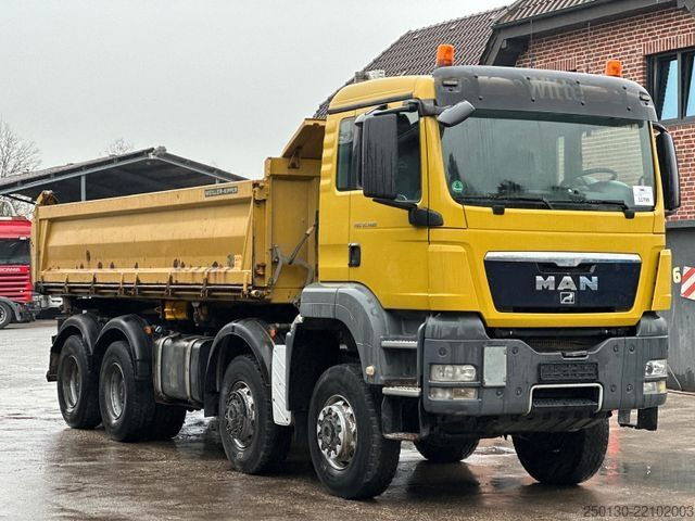 Three-sided tipper truck MAN TGS 35.480 8x6BB Meiller Bordmatik *TOP*