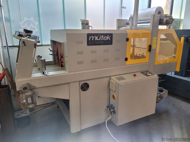 Schrumpfanlage mütek Systemtechnik Verpackungsmaschine MVF140G
