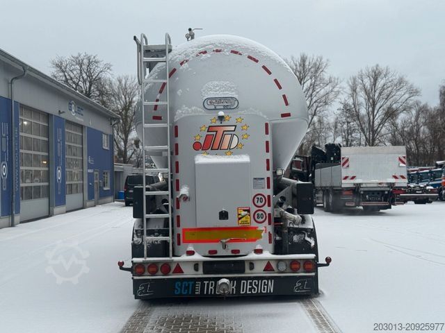 Silo semitrailer FELDBINDER O.ME.P.S Silo Auflieger 39 m³ 3 Achs