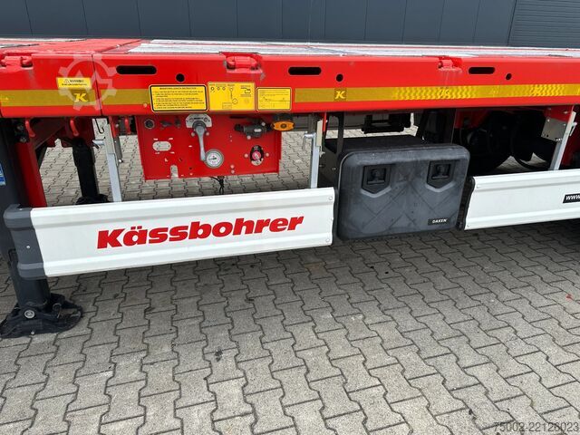 Platform trailer Kässbohrer LOWBED new and unused Heavy-Duty flatbed / 690c...
