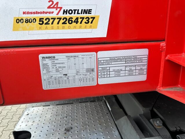 Platform trailer Kässbohrer LOWBED new and unused Heavy-Duty flatbed / 690c...