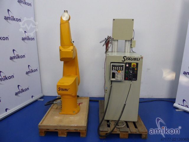 Robot with control unit and operator panel Stäubli RX130 + CS7 RX130