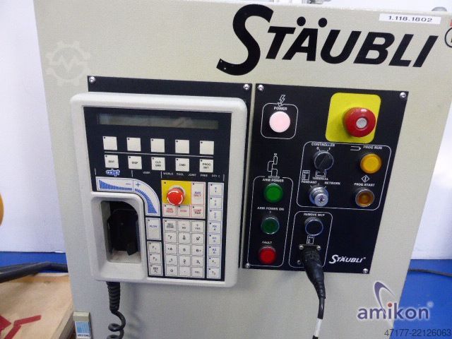 Robot with control unit and operator panel Stäubli RX130 + CS7 RX130