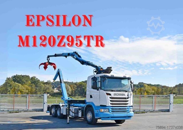Roll-off tipper truck SCANIA G 440 * Abrollkipper * EPSILON M120Z95TR* TOP