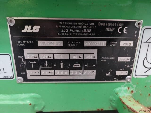 Aerial platform JLG TOUCAN 10E