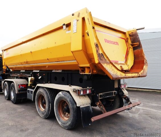 Tipper semi-trailer Reisch RHKS-32/18 SSL Stahlrundmulde