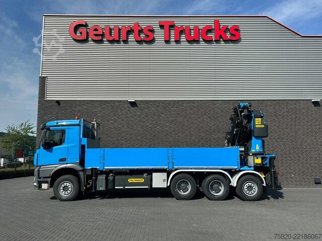 Crane truck Mercedes-Benz Arocs 3251 8X4 TRIDEM + PALFINGER PK 53002+JIB+...