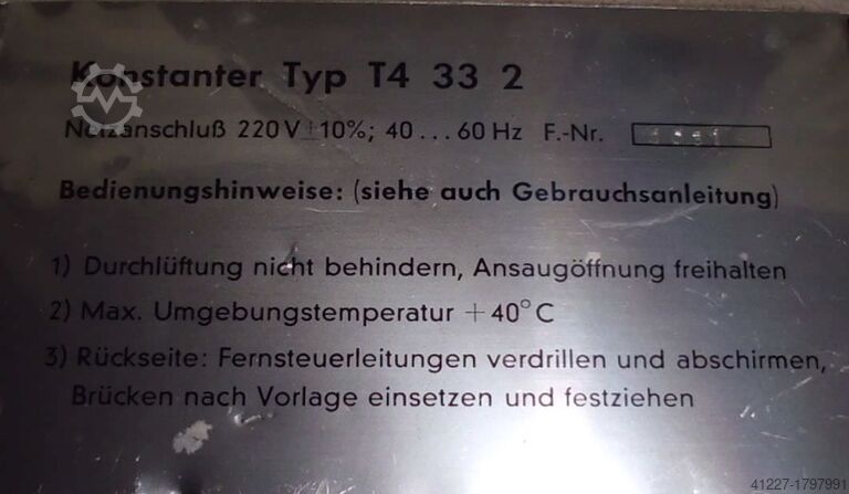 Konstanter Gossen Pantam T4 33 2