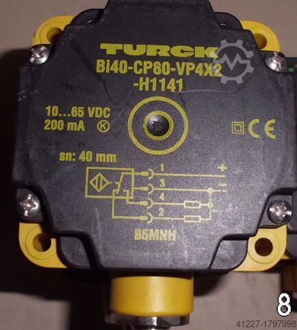 Inductive sensor Turck Bi40-CP80-VP4X2-H1141