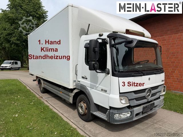Transporter mit Koffer MERCEDES-BENZ Atego 818 LBW 3 Sitzer Klima Standheizung