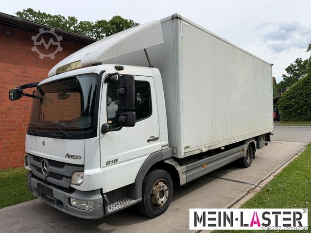 Transporter mit Koffer MERCEDES-BENZ Atego 818 LBW 3 Sitzer Klima Standheizung