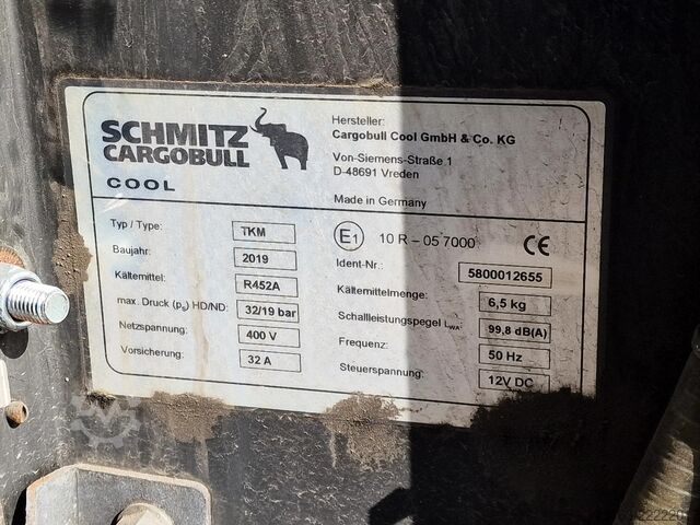 Cooling system Schmitz Cargobull 5x Frigo engine TKM
