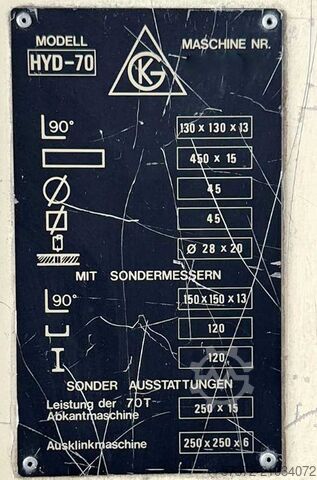 Punching Machine Geka Hydracrop-70/SD