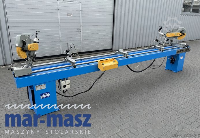 Doppelte Gehrungssäge für Holz und Aluminium PERTICI typ UNIVER 330IP 