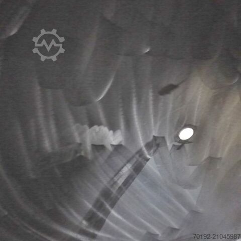 9140 Liter Vakuumbehälter mit innenliegender Vollrohrschlange aus V2A  9338