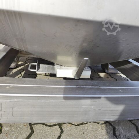 590 liter bulk material container made of V2A stainless steel  9329
