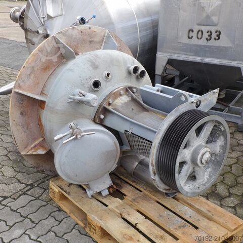 300 Liter Rührwerksbehälter (Pulvermischer) aus V4A mit Propellerrührwerk  9321