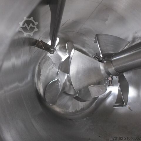 300 Liter Rührwerksbehälter (Pulvermischer) aus V4A mit Propellerrührwerk  9321