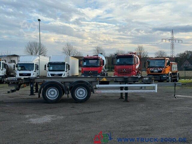 Swap chassis trailer Wecon AWZ 218 BDF Tandem mit Aufnahme für Stapler