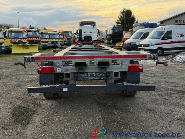 Swap chassis trailer Wecon AWZ 218 BDF Tandem mit Aufnahme für Stapler