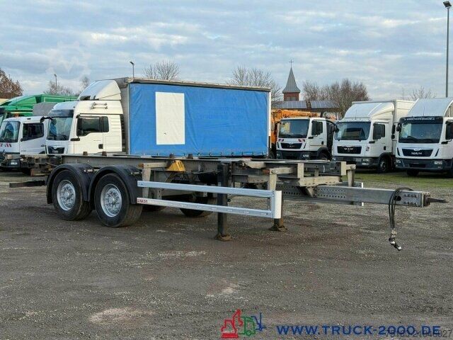 Swap chassis trailer Wecon AWZ 218 BDF Tandem mit Aufnahme für Stapler