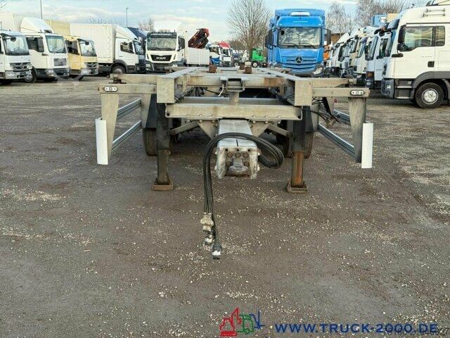 Swap chassis trailer Wecon AWZ 218 BDF Tandem mit Aufnahme für Stapler