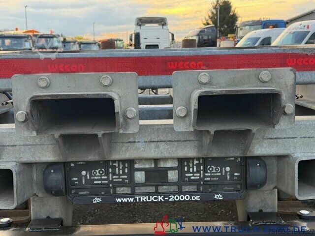 Swap chassis trailer Wecon AWZ 218 BDF Tandem mit Aufnahme für Stapler