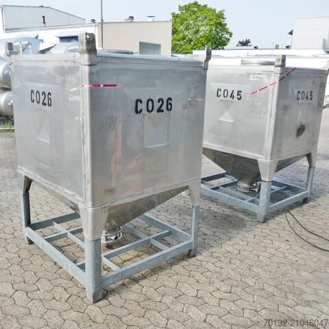 1950 Liter Container aus V2A Umformtechnik Hausach (UCON) 9301