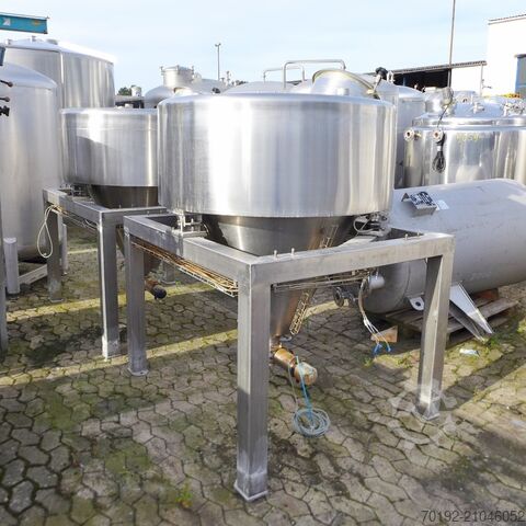750 Liter heiz-/kühlbarer Konusbehälter aus V4A Manfred Roth 9292