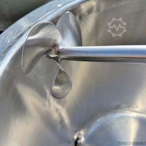 160 Liter isolierter Rührwerksbehälter aus V2A mit Propellerrührwerk  9287