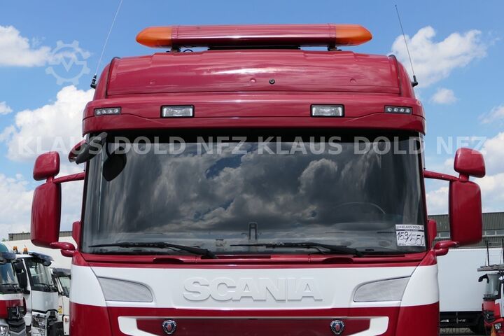 LKW mit Pritsche (offen) SCANIA R 490 Pritsche Kran Effer Funk Lift-/Lenkachse