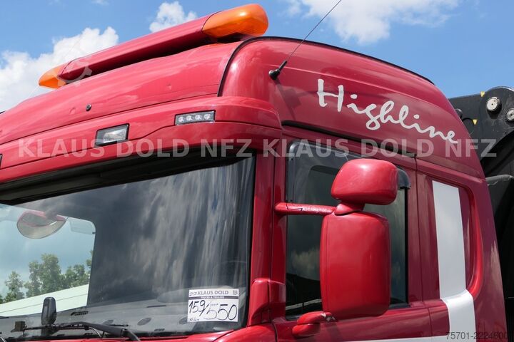 LKW mit Pritsche (offen) SCANIA R 490 Pritsche Kran Effer Funk Lift-/Lenkachse