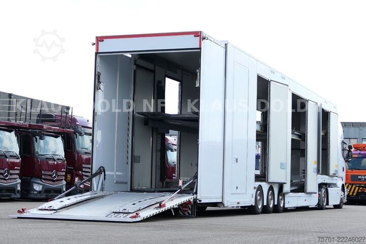 Autotransporter LKW SCANIA R450 Autotransporter Komplettzug Kässbohrer