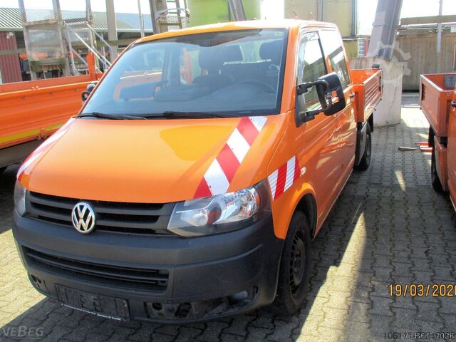 Transporter mit Pritsche & Plane VOLKSWAGEN T5 Doka Pritsche L2/Plane/AHK2,2t Klima/Sthzg.