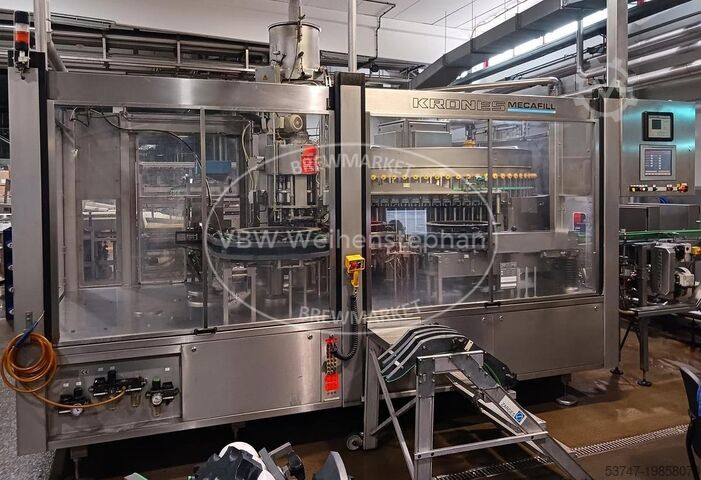 Glass bottle filler and capper Krones 