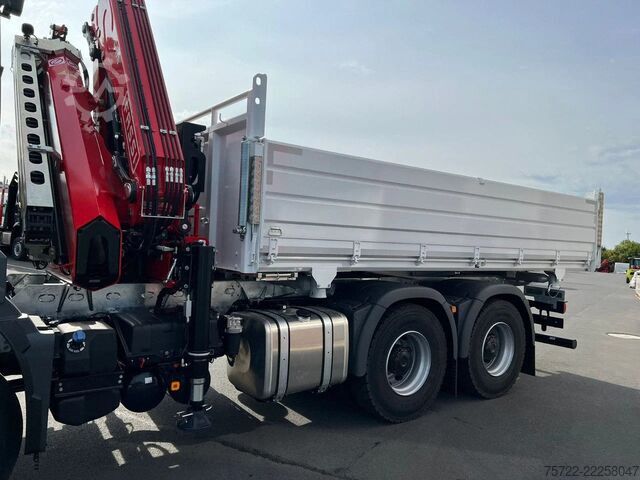 3-Seiten-Kipper MAN TGS 26.480 6x4 BL Krankipper Fassi F195.A.2.24