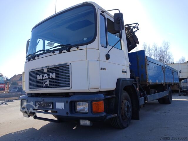 Open cargo box + crane MAN 12.192